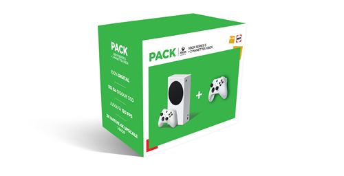 Pack Fnac Console Xbox Series S + 2 Manettes Sans Fil Robot Blanc