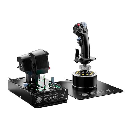 Pack Joystick Thrustmaster HOTAS WARTHOG MKII Réplique Officielle U.S. Air Force + Manche VIPER + Manette des gaz A-10C