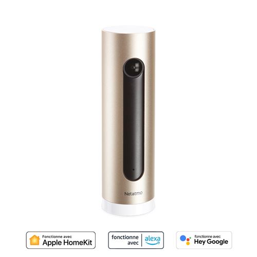 Caméra de surveillance connectée Netatmo intérieure Beige et Noir