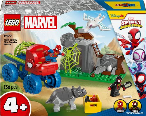 Lego Sauvetage De 'equipe Spidey En Dino véhicule 11199 Lego La Boite - vue 5