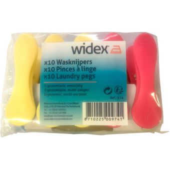 Pack de 10 pinces à linge Widex Clip anti-glissants