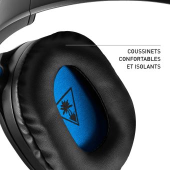 Micro-casque Gaming filaire Turtle Beach Recon 70 Noir et Bleu pour PS4 Pro et PS4