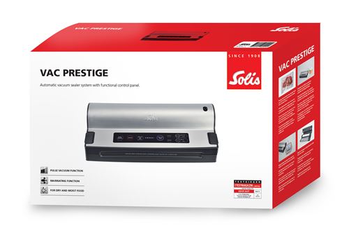 Scelleuse sous vide Solis Vac Prestige Type 575 - 130 W - Argent et Noir