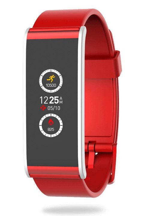Tracker d'activité MyKronoz ZeFit 4 Rouge et argent