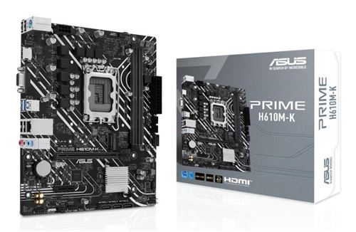 Carte mère ASUS PRIME H610M-K micro ATX Socket LGA1700 Chipset Intel H610