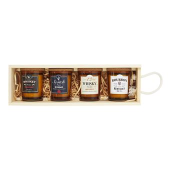 Coffret de 4 bougies Le Studio Whisky