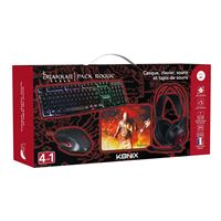Pack clavier et souris gamer AMSTRAD BATTLE 5 pièces USB