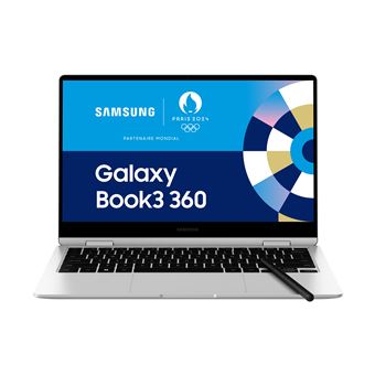 PC Portable Samsung Galaxy Book3 360 13,3" Tactile Intel Evo Core i5 8 Go RAM 256 Go SSD Argent - 1