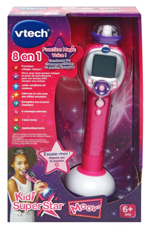Micro Karaoké Enfant VTECH Kidi Super Star Moov' et +