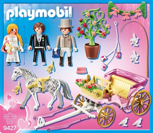 Playmobil City Life Le Mariage 9427 Carrosse Et Couple De Maries Playmobil Achat Prix Fnac
