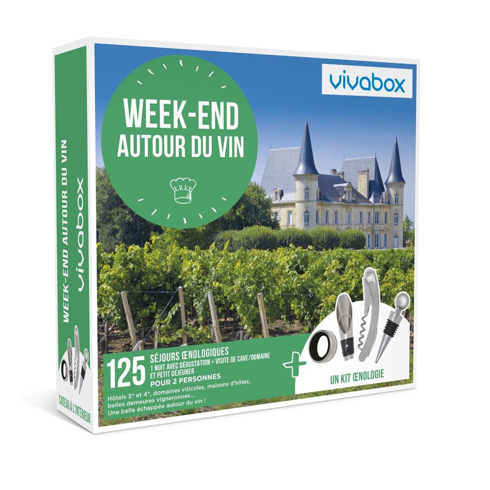 Coffret cadeau Vivabox Week-end autour du vin - Coffret cadeau - Achat &  prix