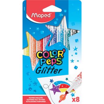 Coffret Maped color peps glittering feutres et crayons 31 pièces