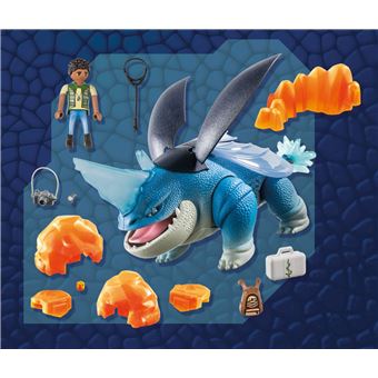 Playmobil Dragons 71082 The Nine Realms Plowhorn and D'Angelo