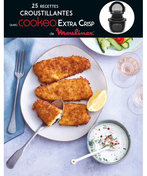 Promo Moulinex couvercle cookeo extra crisp + livre de cuisine