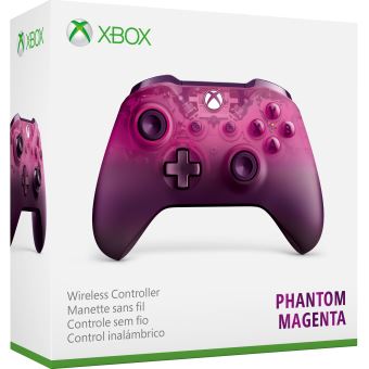 Microsoft Xbox Wireless Controller - Phantom Magenta Special Edition - manette de jeu - sans fil - Bluetooth - rose foncé translucide - pour PC, Microsoft Xbox One, Microsoft Xbox One S, Microsoft Xbox One X