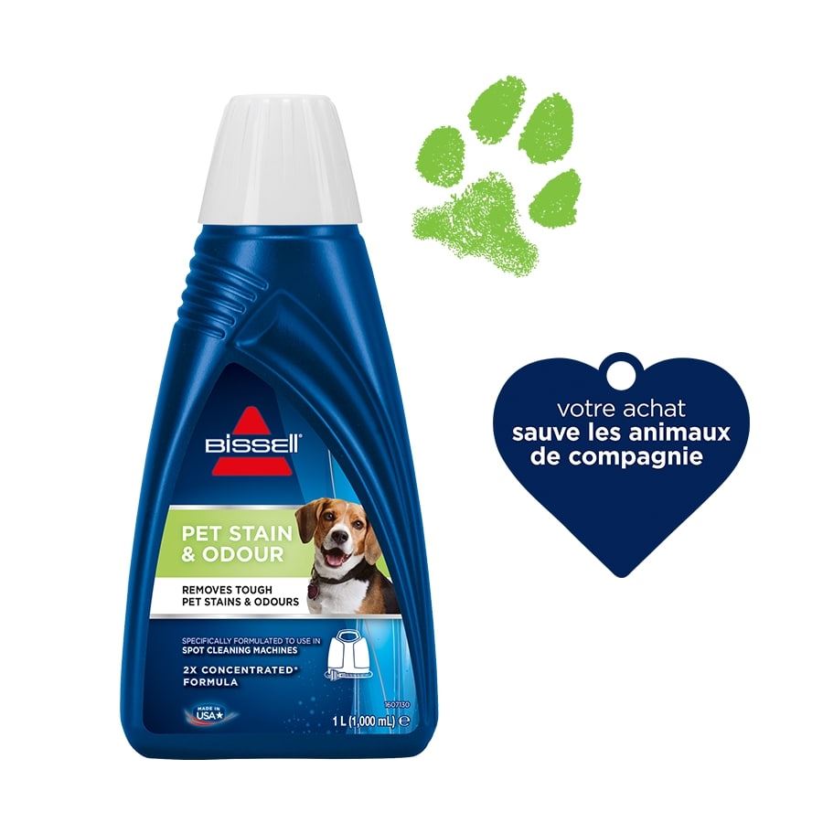 Détergent Bissell Spot Clean Pet Stain and Odour B1085N 1L Bleu
