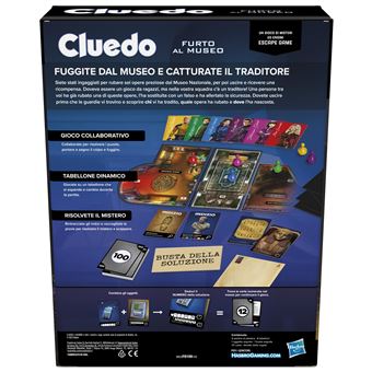 Jeu classique Hasbro Gaming Cluedo Vol au musée