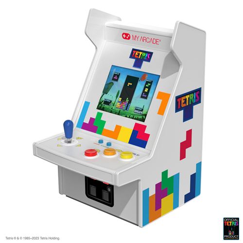 Console Rétrogaming Just For Games Micro Player Pro Tetris Blanc Et Bleu