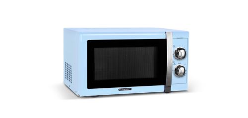Micro-onde mécanique Schneider avec Gril Vintage 900 W Bleu - Achat & prix
