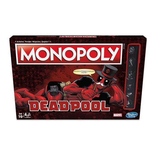 Acheter Jeu de société Monopoly Deadpool Hasbro État correct - 65,50 € Jeu de société Monopoly Deadpool Hasbro État correct - Monopoly reconditionné disponible sur Fnac