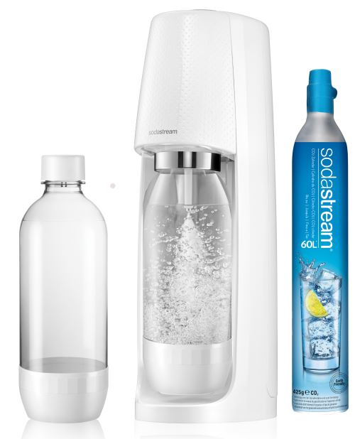 Pack Machine à soda Sodastream Spirit Blanc avec 2 bouteilles lave-vaisselle