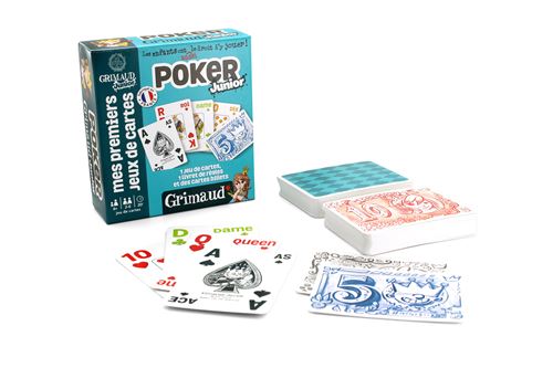 Jeu De 54 Cartes Grimaud Junior Poker Us