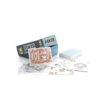 jeu d'apprentissage des jeux de cartes classiques Grimaud Junior Poker US 54 cartes