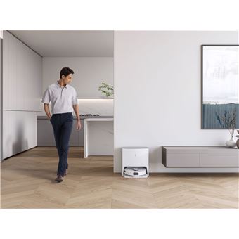 Aspirateur robot Ecovacs Deebot T10 Turbo, Aspiration 3000 Pa, Autonomie 150 min, Batterie Li-ion, 5200 mAh, Blanc