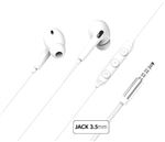 Ecouteurs intra-auriculaires avec fil Force Play KP Intra Jack 3.5mm Blanc