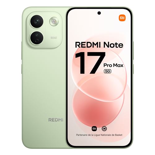 Smartphone Xiaomi Redmi Note 17 Pro Max 6,83" 5G Double nano SIM 256 Go Vert
