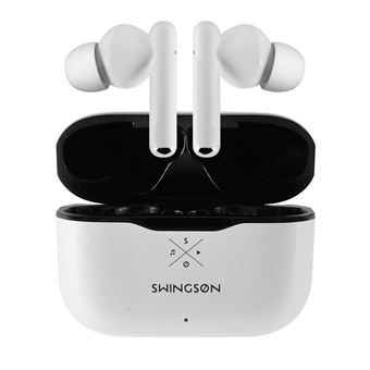 Swingson Buds White - Écouteurs Intra-auriculaires Blancs - Son Clair Et Design Compact