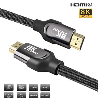 Câble HDMI Steelplay 2.1 8K Ultra High Speed Noir