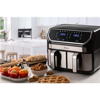 Friteuse à air double Ariete ARI-4625 2100 W Argent et Noir