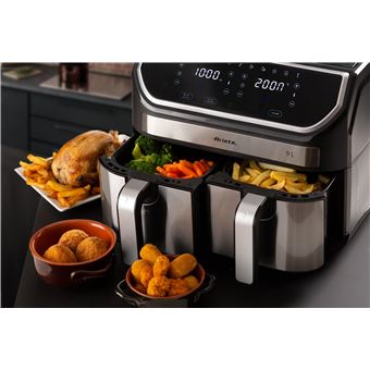 Friteuse à air double Ariete ARI-4625 2100 W Argent et Noir