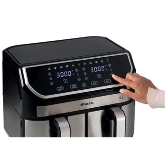 Friteuse à air double Ariete ARI-4625 2100 W Argent et Noir