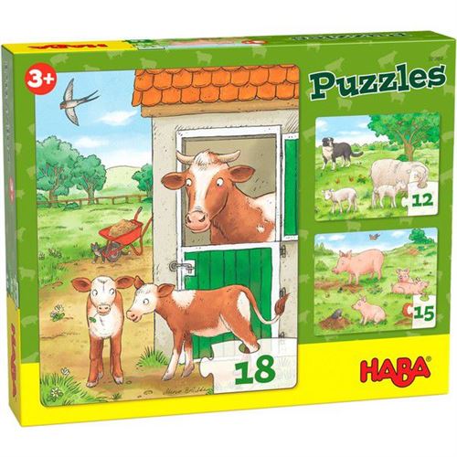 Puzzles enfant Haba Animaux de la ferme