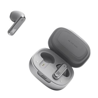 Ecouteurs sans fil True Wireless JBL Live Flex avec réduction de bruit active Argent