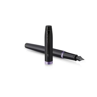 Parker IM Vibrant Rings Noir Violet Plume M