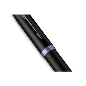 Parker IM Vibrant Rings Noir Violet Plume M