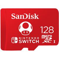  Carte mémoire microSD SanDisk SDSQXAO-128G-GNCZN 128 Go pour Nintendo Switch Rouge 