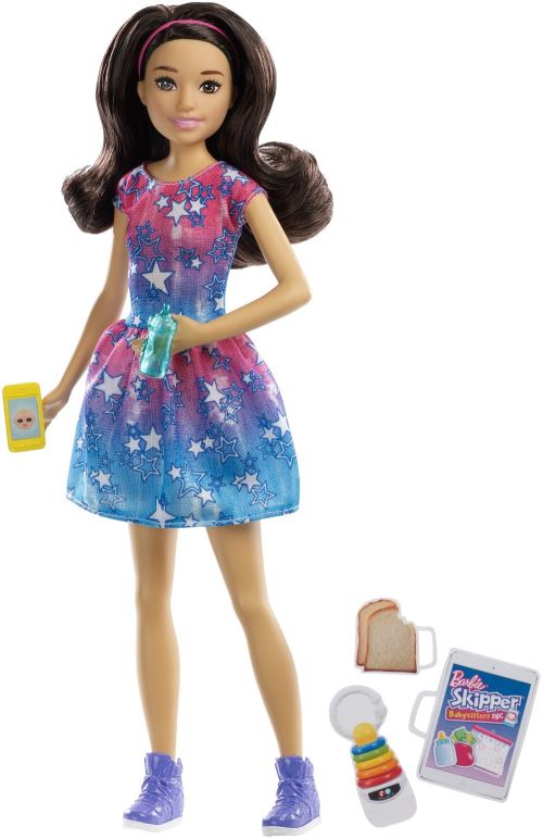 Playset Barbie Babysitter brune