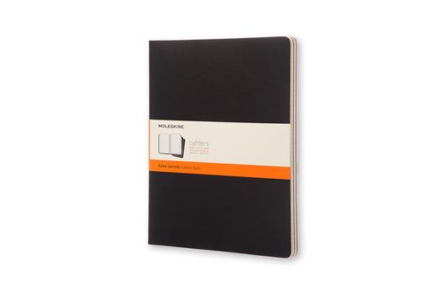 Set de 3 cahiers XXL Moleskine lignés Noir