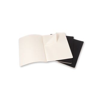 Lot de 3 cahiers Moleskine Noir