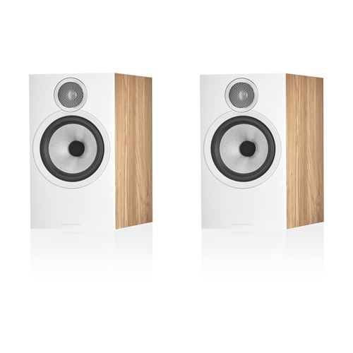 Enceintes bibliothèques Bowers & Wilkins 606 S3 Chêne vendues par paire