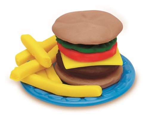 Canal Toys - Kit Burger Pâte a modeler antibactérienne - Élimine ju