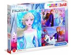 Puzzle 3x48 pièces Clementoni Supercolor Disney Frozen 2