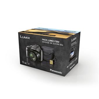 Pack Panasonic Lumix DC-FZ82 Camera Zwart + Draagtas + 8GB SD-Kaart