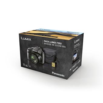 Pack Panasonic Lumix DC-FZ82 Camera Zwart + Draagtas + SD-Kaart - Bridge camera - Fnac.be