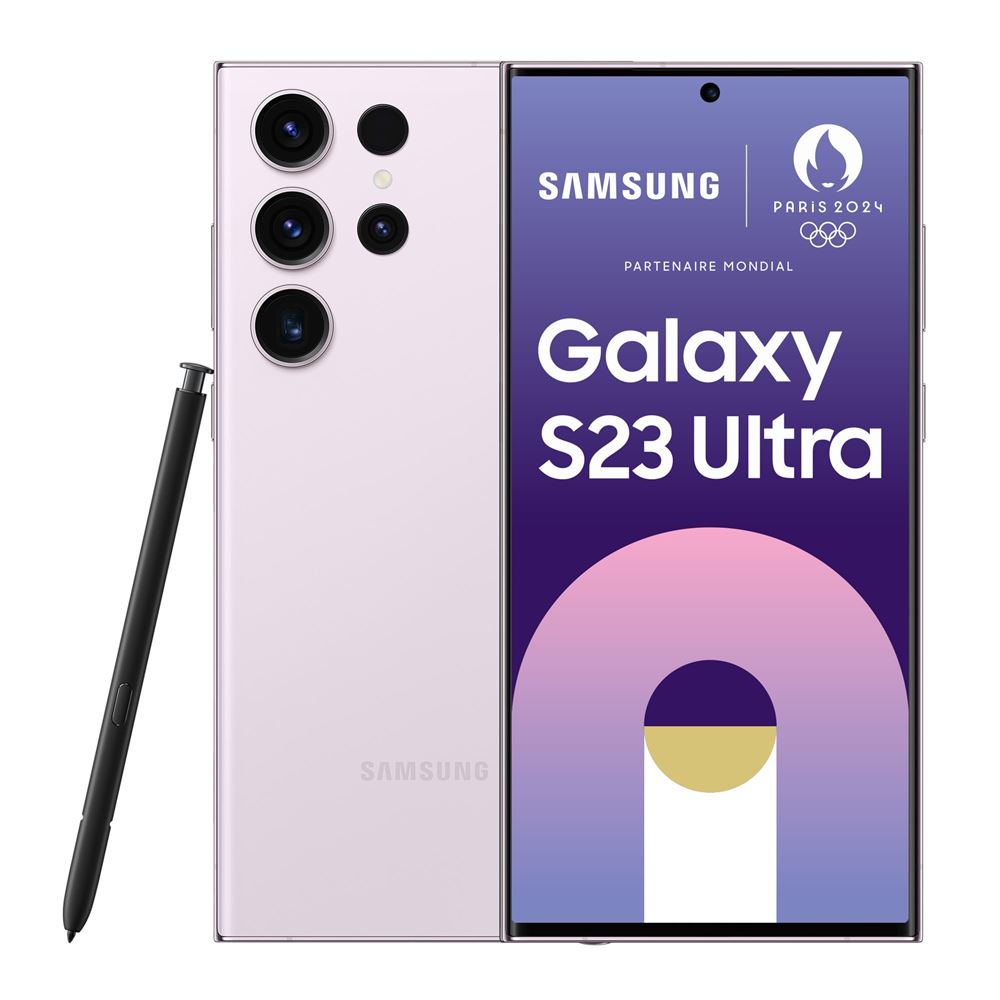 Smartphone SAMSUNG Galaxy S23 Lavande 256Go 5G Reconditionné