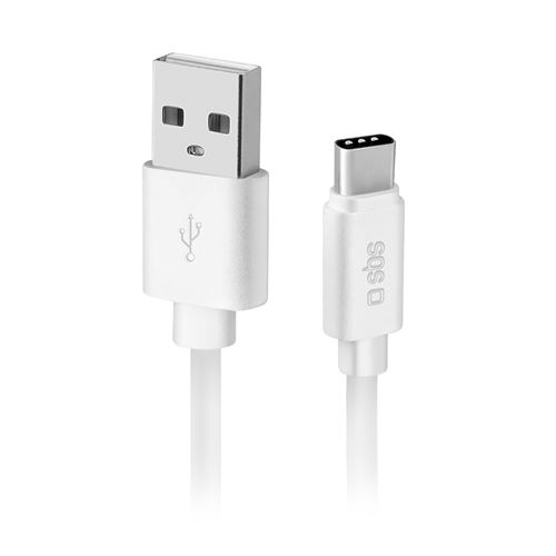 Câble de données et de chargement Type C SBS Collection Polo 1,5 m Blanc